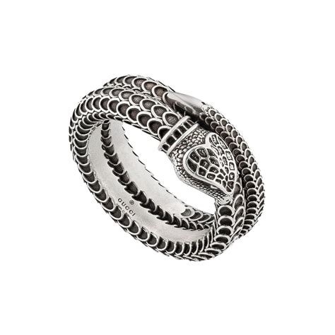 gucci snake ring rose gold|gucci interlocking ring silver.